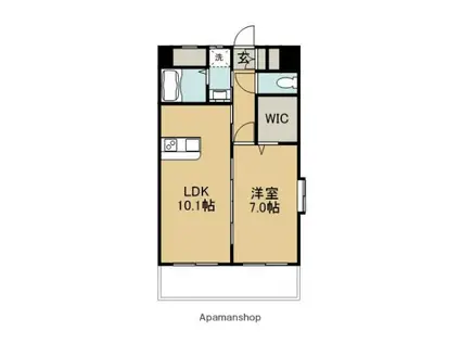 CATALINA APT(1LDK/7階)の間取り写真