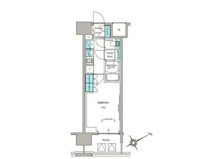 ルフォンプログレ蔵前プレミア(1K/9階)の間取り写真
