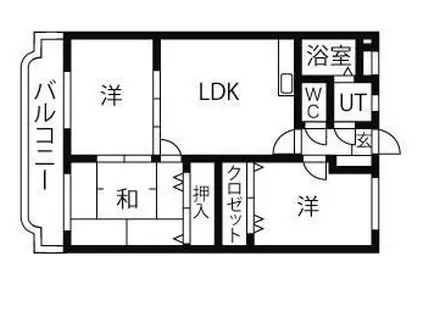 ユーミーアグリ・S II(3LDK/4階)の間取り写真