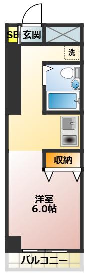 アドウェル伊藤(1K/3階)の間取り写真