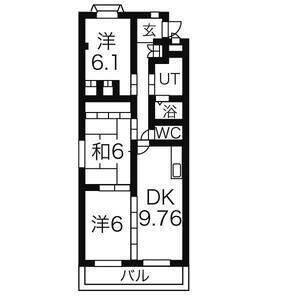 エミネンスM(3LDK/2階)の間取り写真