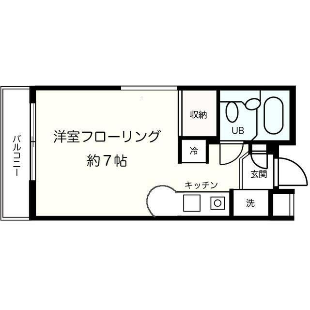 アイビーパティオ(ワンルーム/5階)の間取り写真
