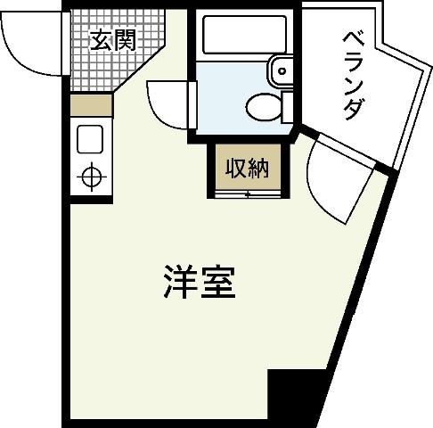 横川アイティービル(ワンルーム/5階)の間取り写真