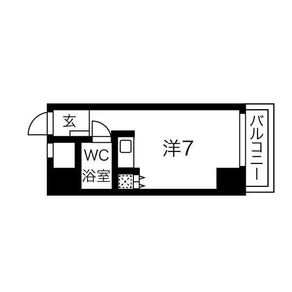 レバンガAP新大阪イースト(ワンルーム/4階)の間取り写真