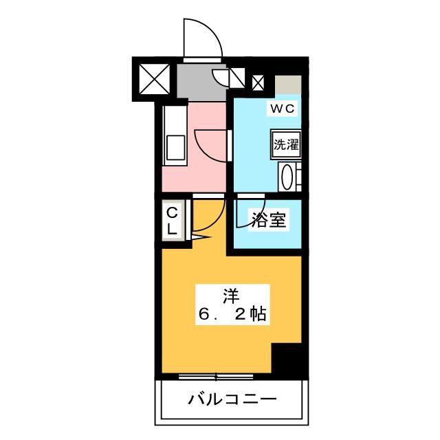 クレヴィスタ綾瀬(1K/9階)の間取り写真