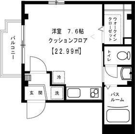 メゾンベレーザ(ワンルーム/3階)の間取り写真