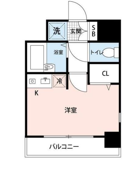 マイナビSTAYミライエ浦安メゾン(1K/2階)の間取り写真