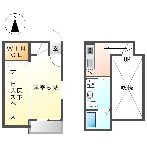 熱田スカイタワー31F(1K/2階)の間取り写真