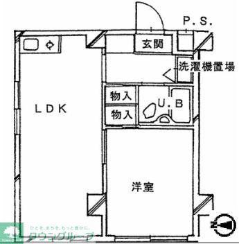 グランコート中馬込(1LDK/3階)の間取り写真