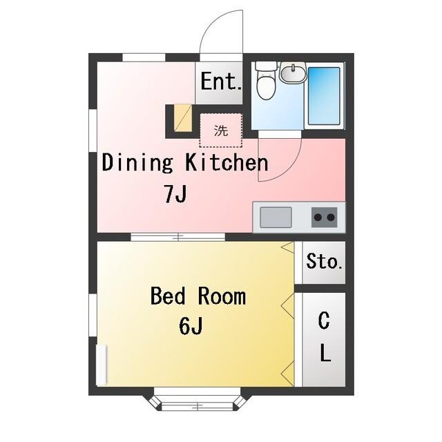 BOZ HOUSE(1DK/1階)の間取り写真