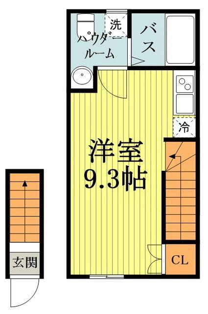 CL国分寺(ワンルーム/2階)の間取り写真