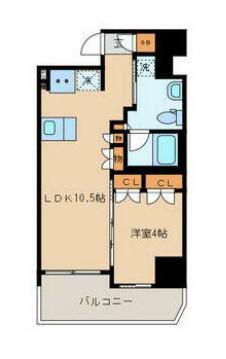 ラ・グラースダイヤモンドマンション桜上水(1LDK/3階)の間取り写真