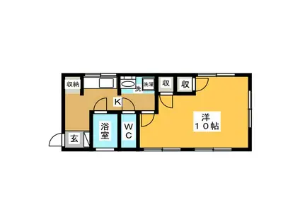 コーポKANOU(1K/2階)の間取り写真