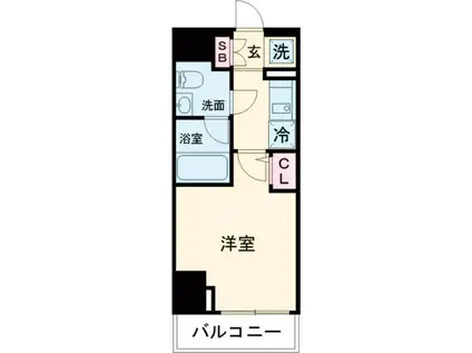 プレール・ドゥーク笹塚II(1K/5階)の間取り写真