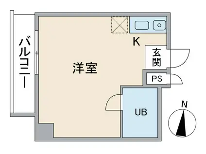 エクセルアビタシオン(ワンルーム/5階)の間取り写真