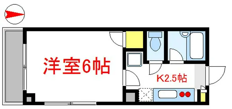 コーポ恵門 2階階 間取り