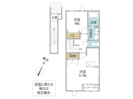 MKBー2(1LDK/2階)の間取り写真