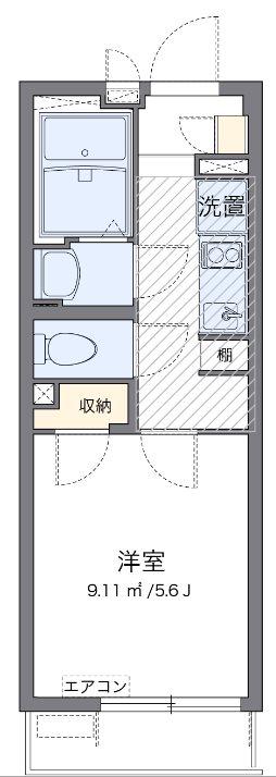 フェリス金町(1K/1階)の間取り写真
