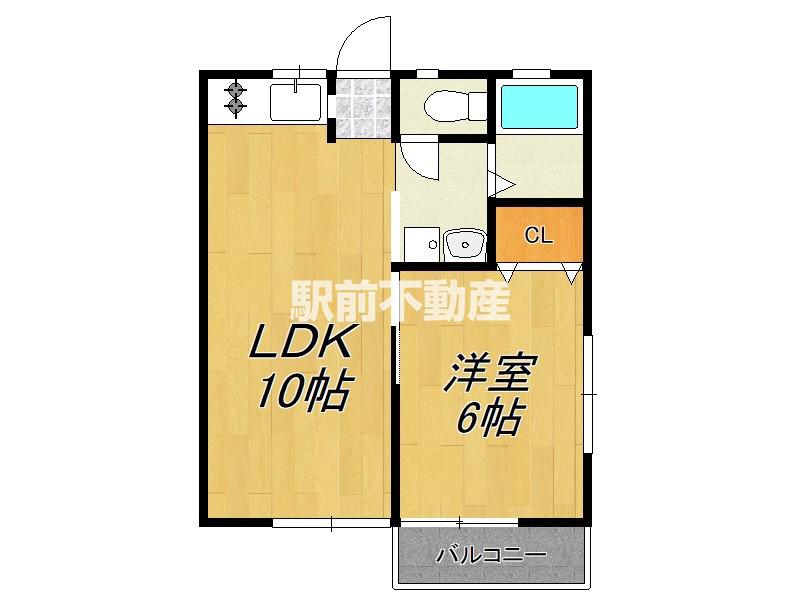 バディ館(1LDK/2階)の間取り写真