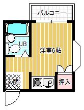 キャピタル古市(ワンルーム/4階)の間取り写真