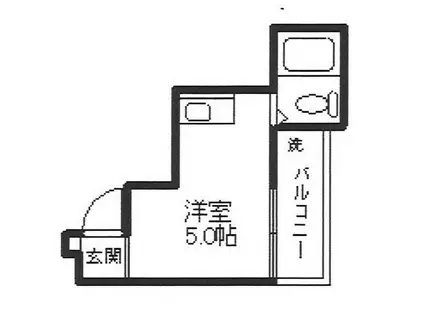 センチュリーアート21(ワンルーム/3階)の間取り写真