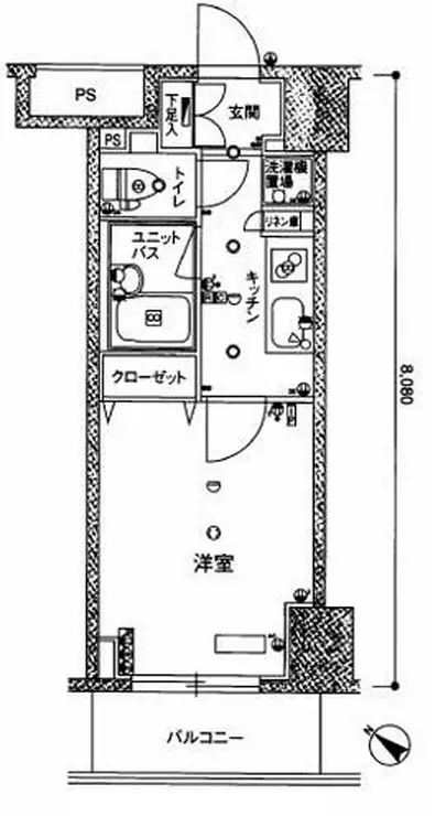スカイコート新小岩 6階階 間取り