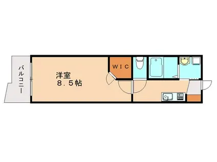 ギャラン井堀(1K/7階)の間取り写真