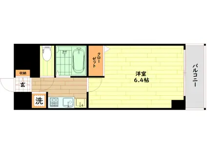 エステムコート梅田・天神橋リバーフロント(1K/11階)の間取り写真