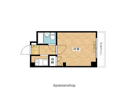 MFシティビル(1K/3階)の間取り写真