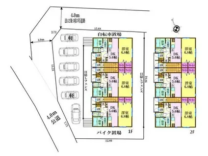 ナリトモ仁戸名D(1DK/1階)の間取り写真