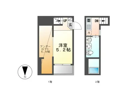 M.R.プレミア (ワンルーム/1階)の間取り写真