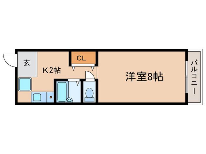 SUNDANCE(1K/1階)の間取り写真