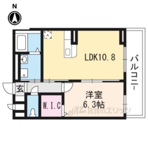 プレッソ・ロート2(1LDK/3階)の間取り写真