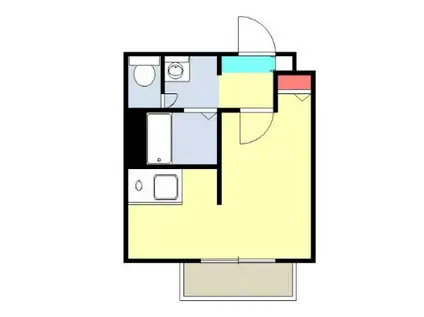 AXIZ湘南(1K/3階)の間取り写真