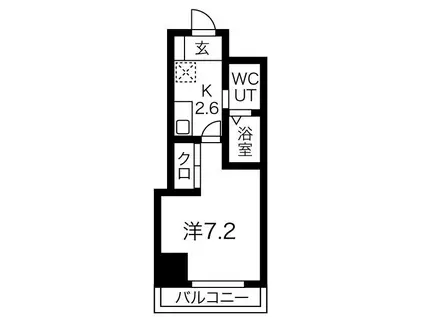 TS DREAM 小牧(1K/8階)の間取り写真