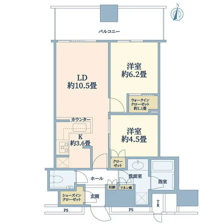 パークシティ武蔵小杉 ザ ガーデン タワーズイースト 17階階 間取り