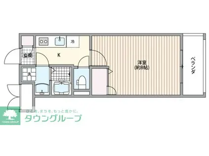 ロバート(1K/2階)の間取り写真