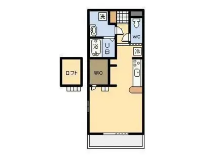 アン・パサージュ(ワンルーム/7階)の間取り写真