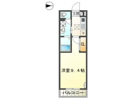 小田原市田島マンション工事(1K/2階)の間取り写真