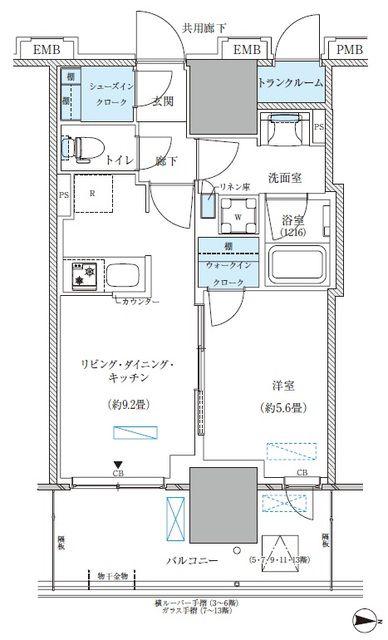 パークアクシス西大島コンフォートスクエア(1LDK/11階)の間取り写真