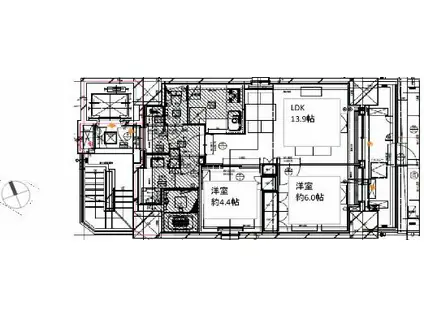 THE PLACE KOMAGOME(2LDK/3階)の間取り写真