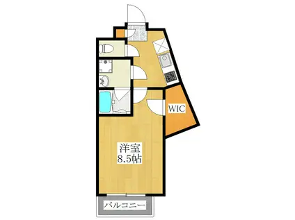 BOLERO十条(1K/1階)の間取り写真