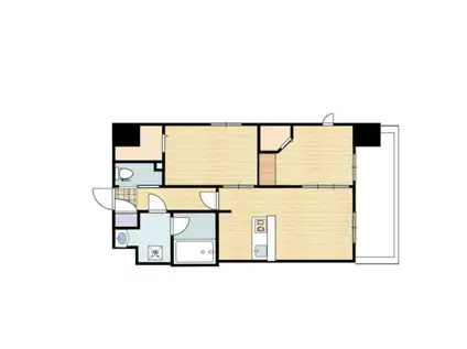 プエルト ボニート(2LDK/4階)の間取り写真