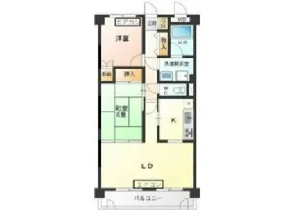 フロイデ目白(2LDK/2階)の間取り写真