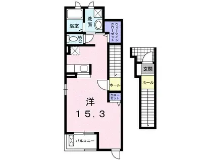 エレガンテ 日ノ出町(ワンルーム/2階)の間取り写真