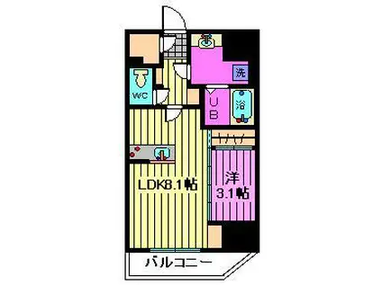 SYFORME OMIYA(1LDK/2階)の間取り写真