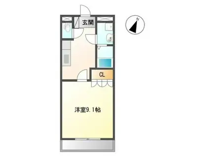 プリマベーラ(1K/1階)の間取り写真