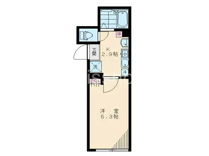 大泉学園イースト-Y2(1K/1階)の間取り写真