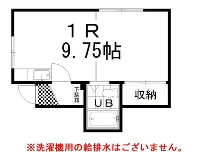 ハウスS・K(ワンルーム/2階)の間取り写真