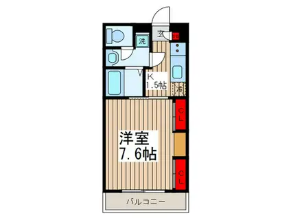 リブリ・テネロス(1K/3階)の間取り写真